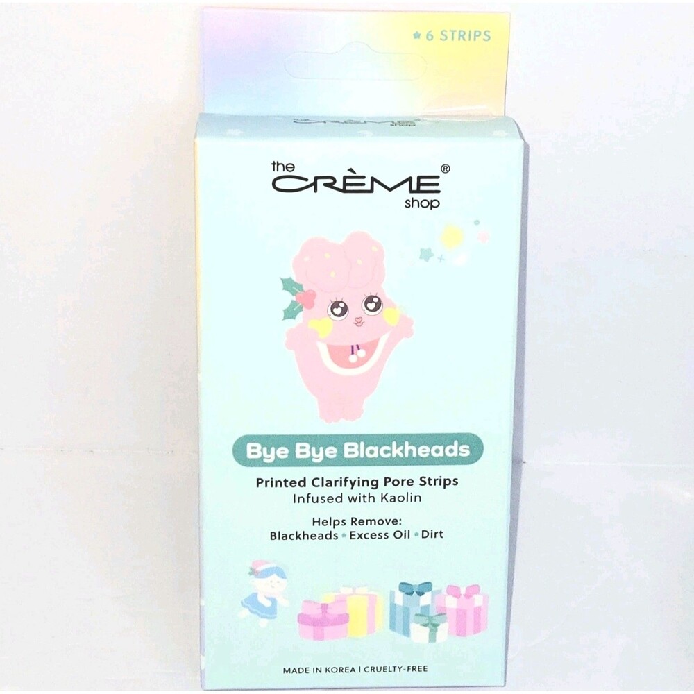 THE CREME SHOP Clarifying Pore Strips For Blackheads/Oil/Dirt, 6 Count NEW NWT